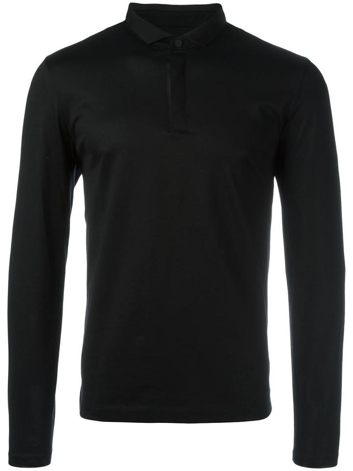 Boss Hugo Boss Longsleeved Polo Shirt, Men's, Size: Xxl, Black, Cotton