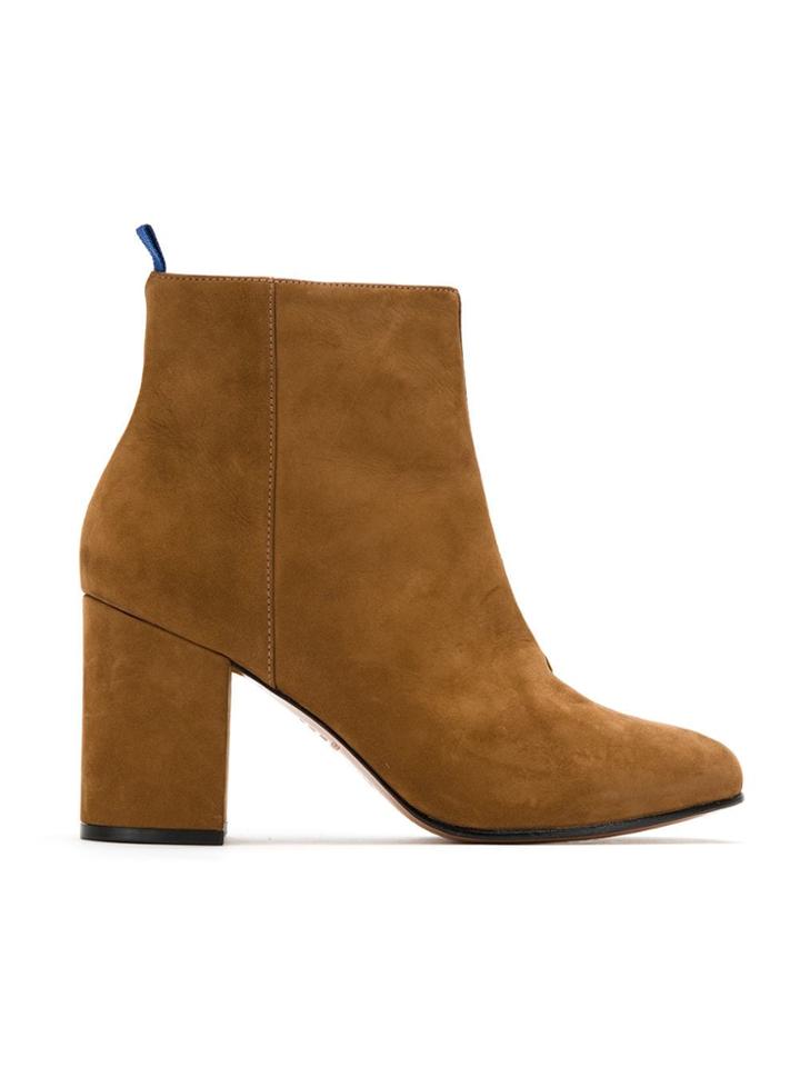 Blue Bird Shoes Block Heel Boots - Brown