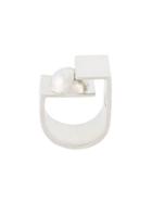 Coup De Coeur Graphic Two Layer Ring - Silver