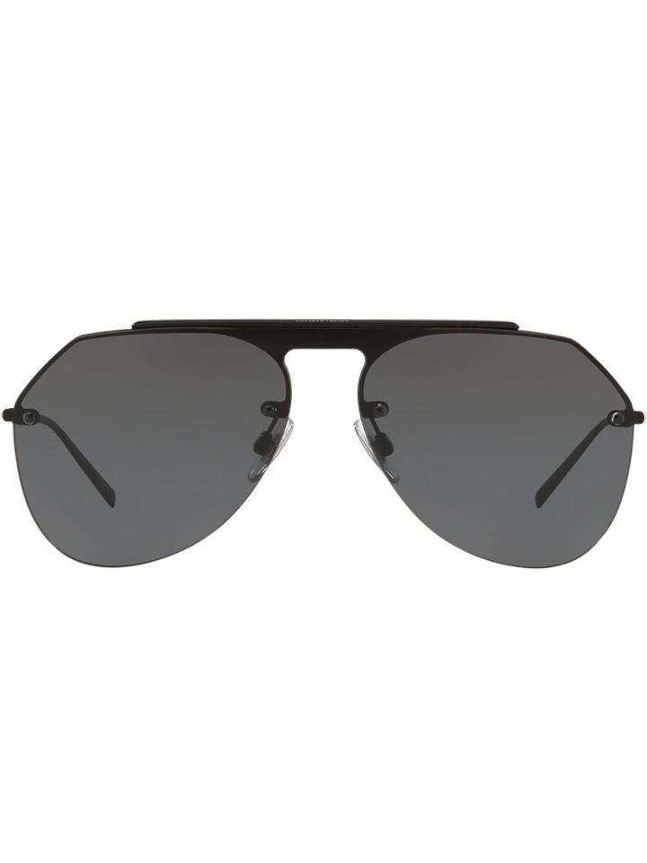 Dolce & Gabbana Eyewear Aviator Tinted Sunglasses - Black