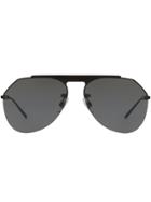 Dolce & Gabbana Eyewear Aviator Tinted Sunglasses - Black
