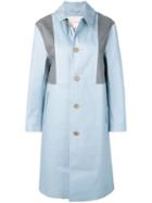 Mackintosh Placid Blue & Top Grey Bonded Cotton Coat Lr-089/cb