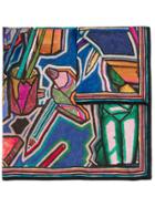 Paul Smith Painting Print Scarf - Black
