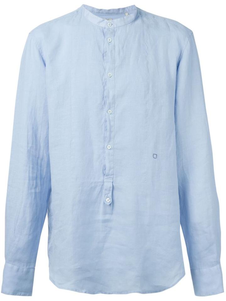 Massimo Alba Collarless Shirt