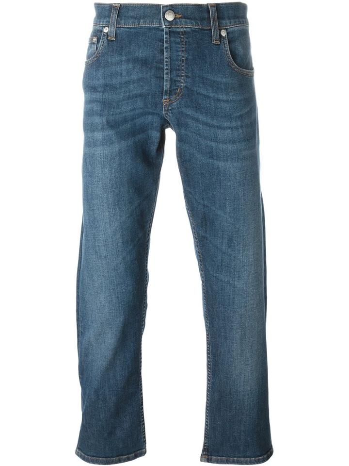Alexander Mcqueen - Straight Leg Jeans - Men - Cotton/spandex/elastane - 46, Blue, Cotton/spandex/elastane