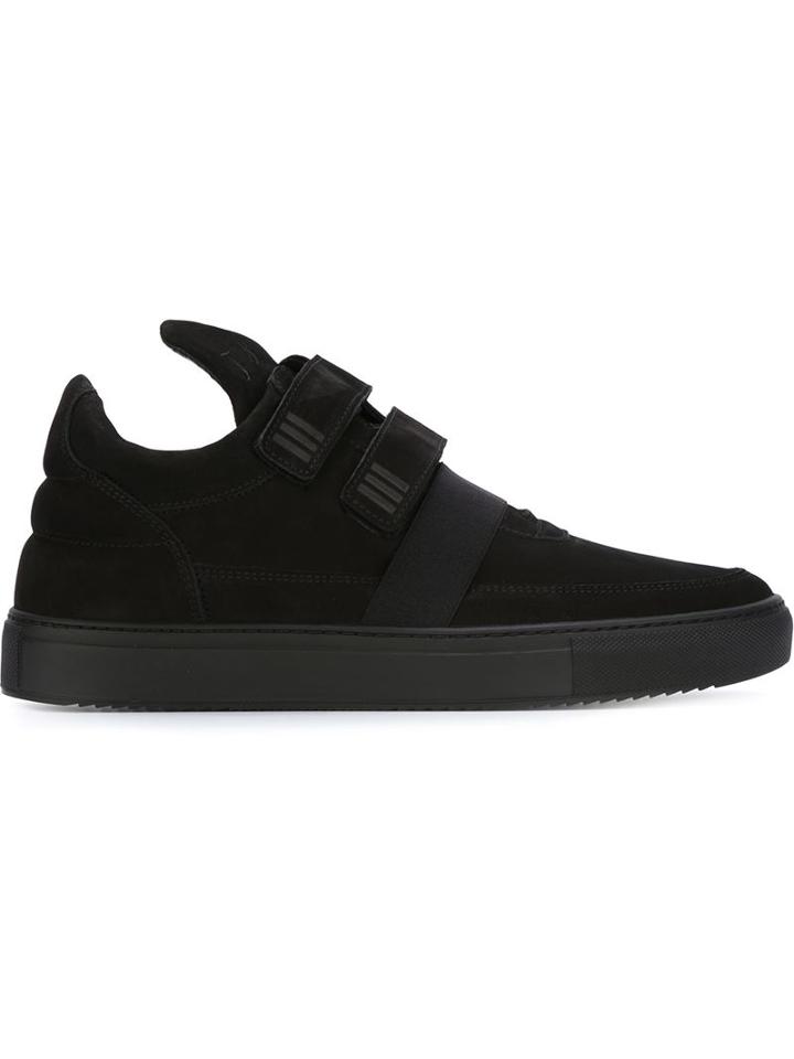 Filling Pieces Double Strap Sneakers, Men's, Size: 40, Black, Leather/rubber
