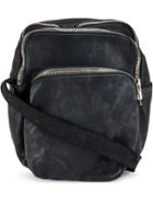 Guidi Zipped Shoulder Bag - Blue