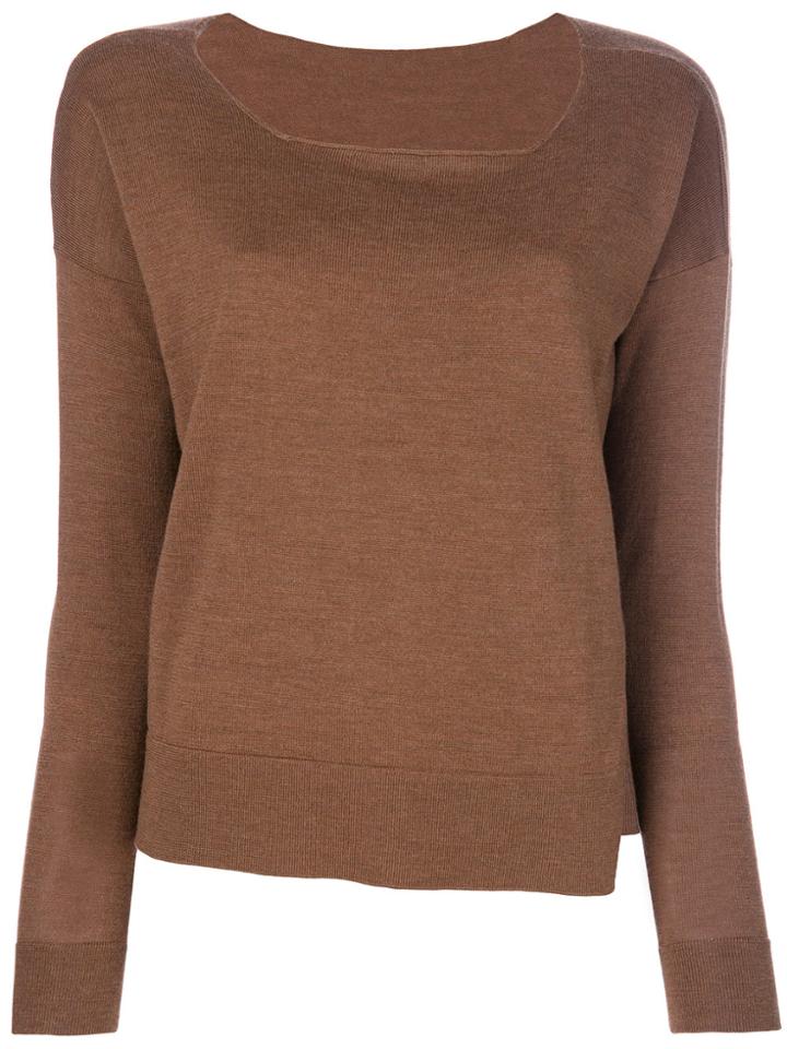 Roberto Collina Round Neck Jumper - Brown