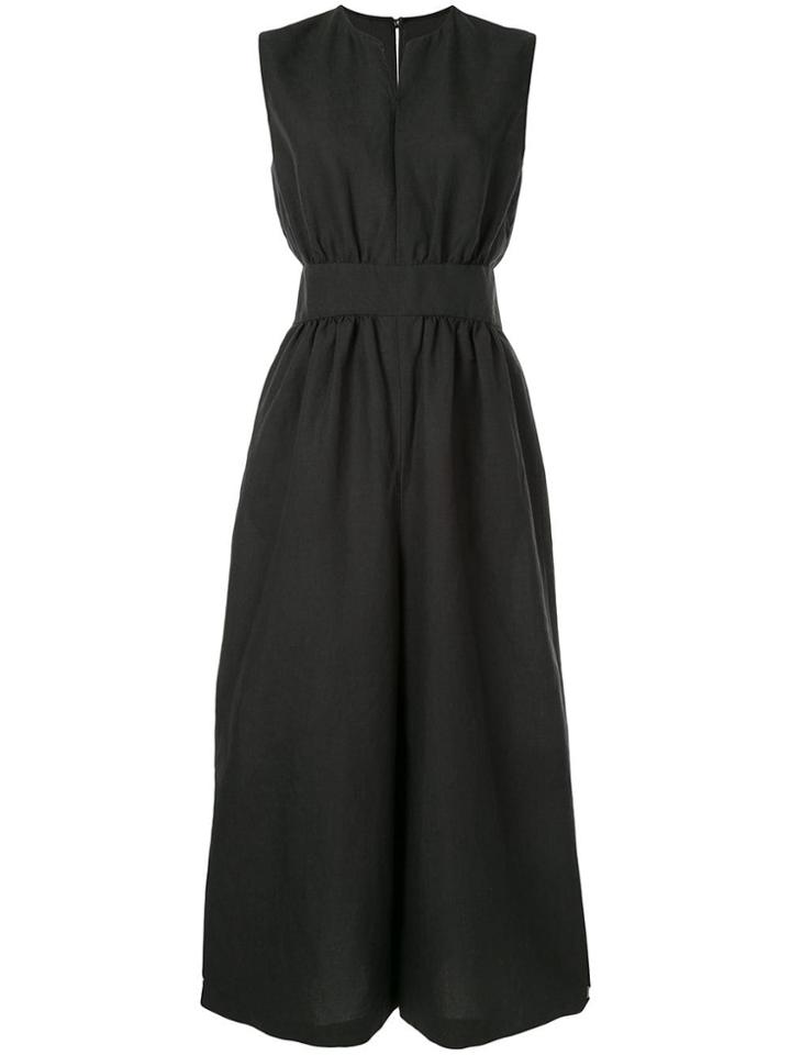 Ballsey Sleeveless Flared Jumpsuit - Black