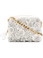 Moncler Floral Design Crossbody Bag, Women's, White