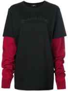 Yang Li Layered T-shirt - Black