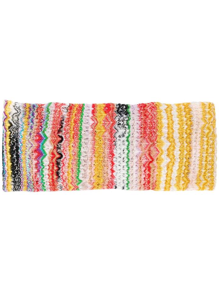 Missoni Mare Rainbow Knit Headband - Yellow