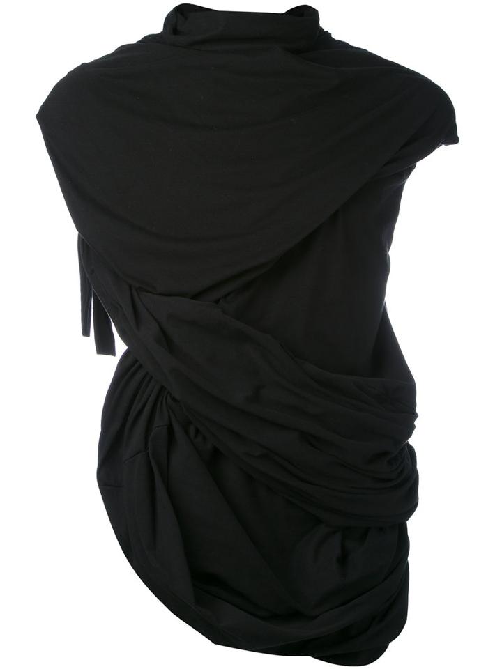 Rick Owens - Draped Tank Top - Men - Cotton - S, Black, Cotton