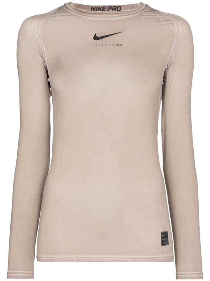 1017 Alyx 9sm X Nike Fitted Logo Top - Neutrals