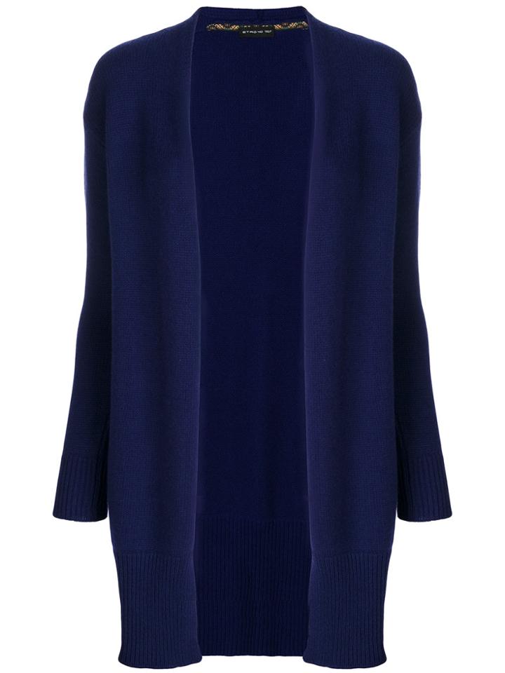 Etro Loose Fit Cardi-coat - Blue