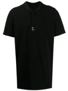 11 By Boris Bidjan Saberi Front Button T-shirt - Black