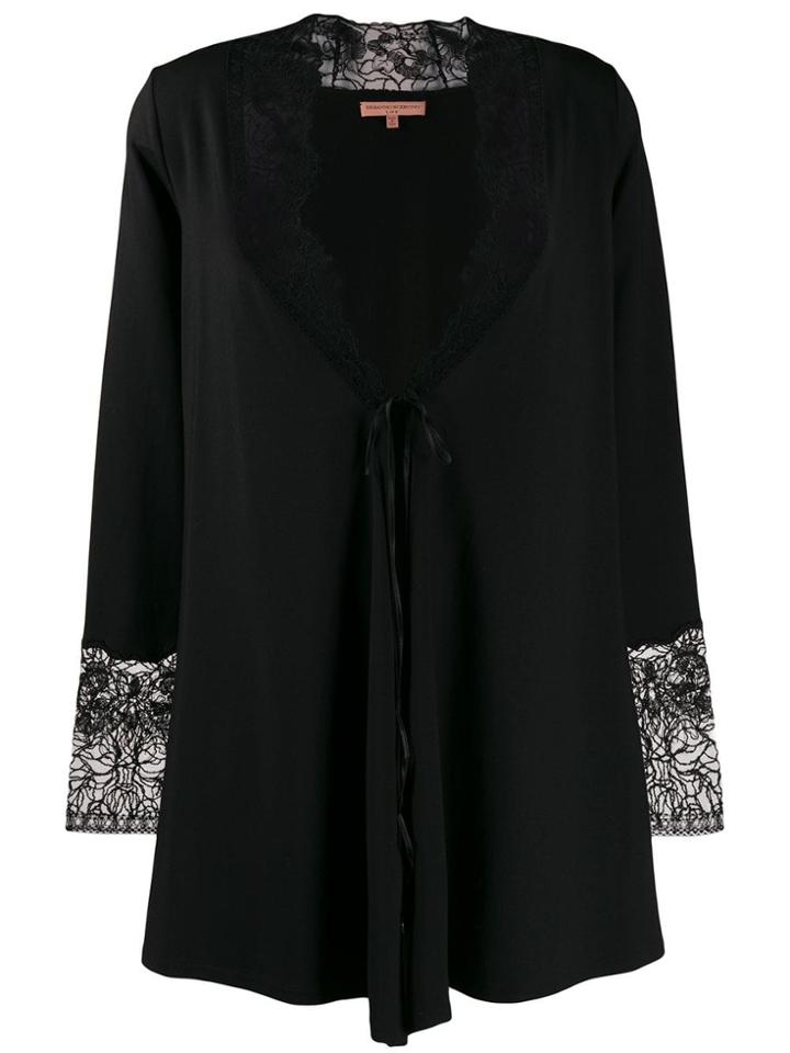 Ermanno Scervino Loose-fit Knit Cardi-coat - Black