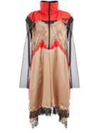 Maison Margiela Lace Insert Techno Dress - Neutrals
