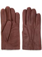 Orciani Leather Gloves - Brown