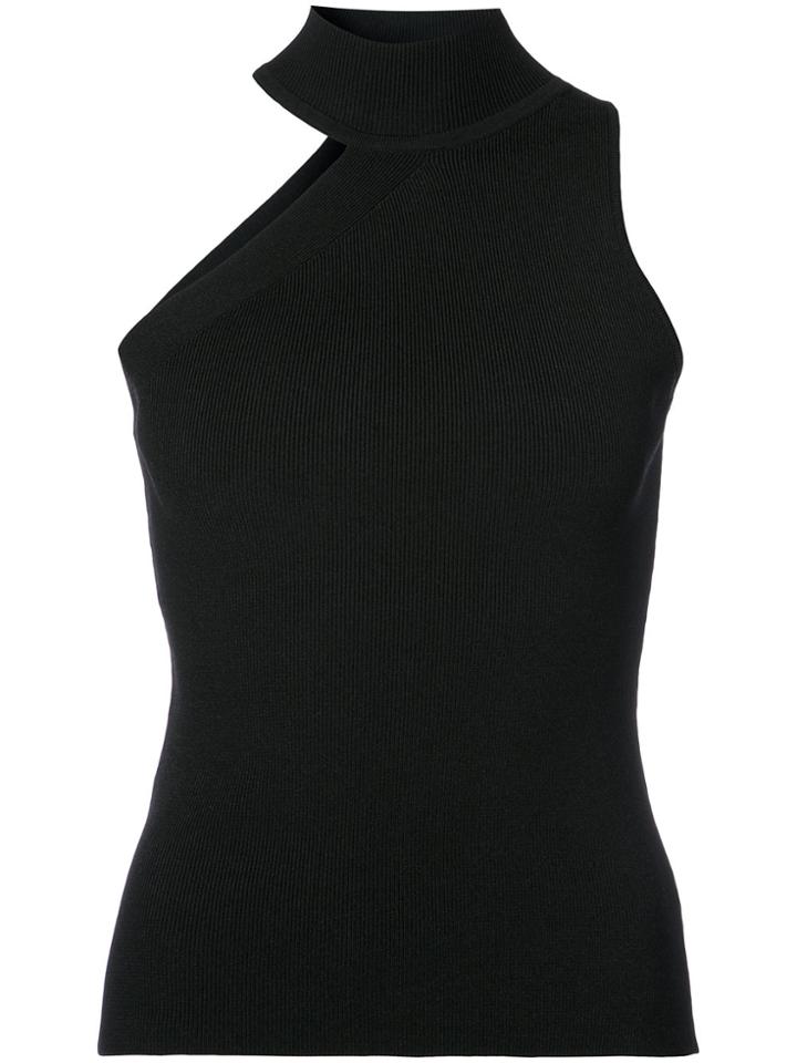 Cushnie Et Ochs Cold Shoulder Fitted Top - Black