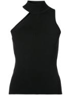 Cushnie Et Ochs Cold Shoulder Fitted Top - Black