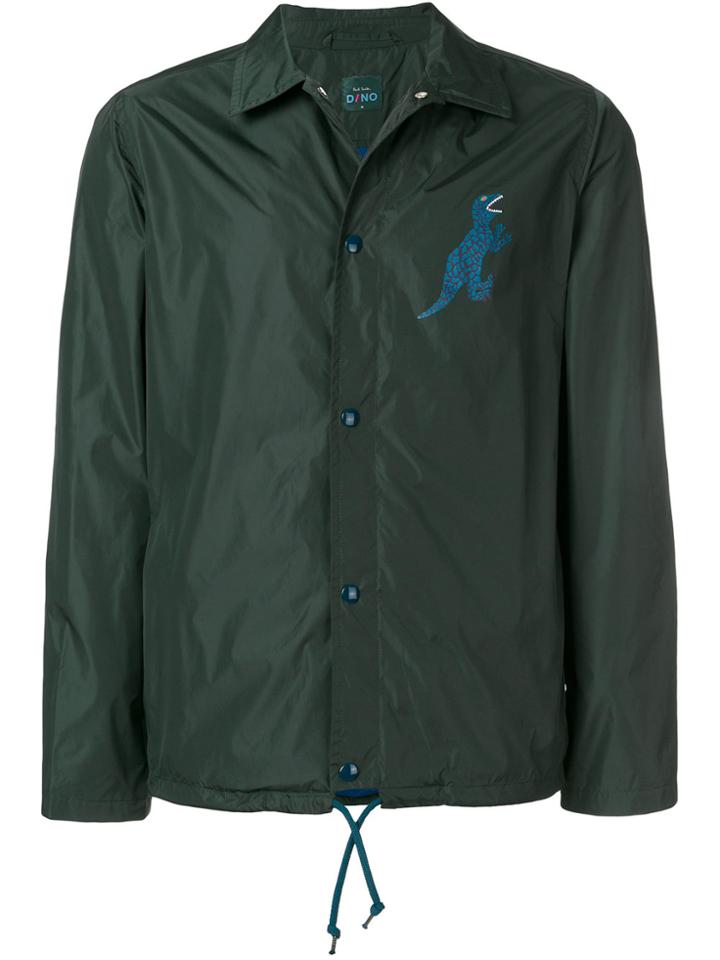 Ps By Paul Smith Dino Print Coach Jacket - Green