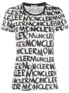 Moncler Logo Motif T-shirt - White