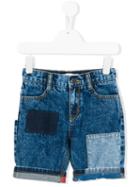 Little Marc Jacobs Patchwork Denim Shorts, Boy's, Size: 12 Yrs, Blue