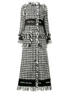 Dolce & Gabbana Pie-de-poul Long Coat - Black