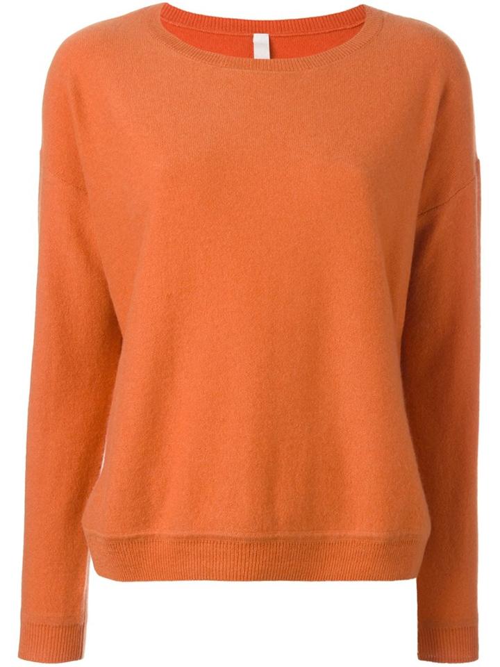 Philo-sofie Round Neck Pullover, Women's, Size: 38, Yellow/orange, Cashmere/wool