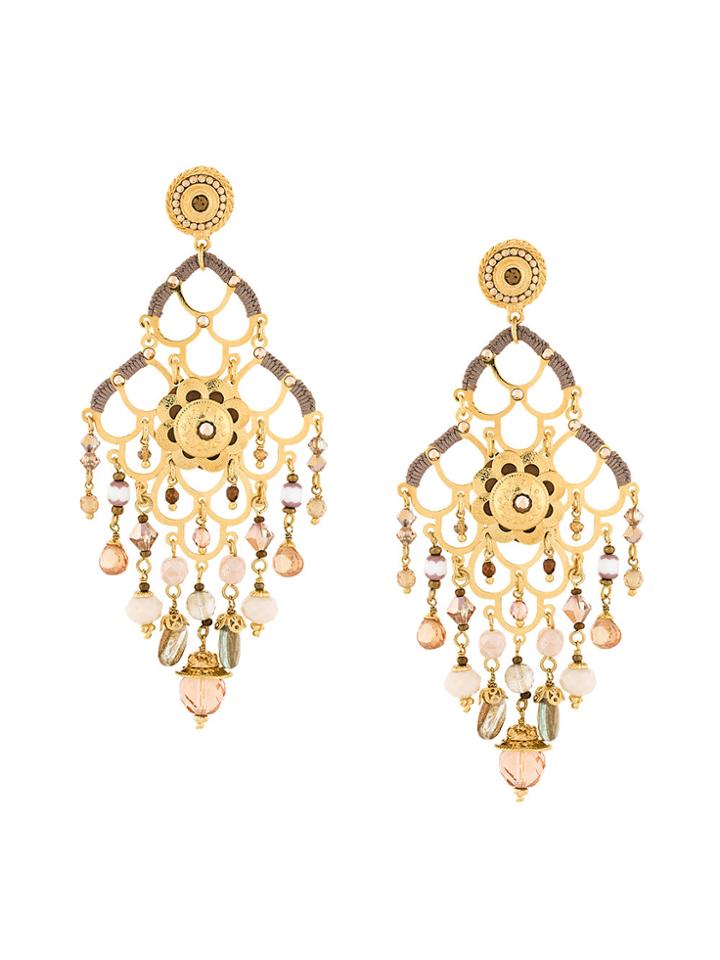 Gas Bijoux Chandelier Earrings - Metallic