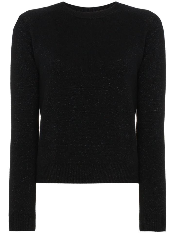 Alexandra Golovanoff Mila Night Cashmere Blend Sweater - Black