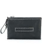 Red Valentino - Studded Clutch - Women - Calf Leather/metal (other) - One Size, Black, Calf Leather/metal (other)