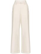 Marni Wide-leg Wool Trousers - White