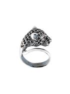 Iosselliani 'silver Heritage' Cheetah Ring - Metallic