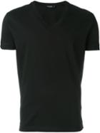 Dsquared2 V-neck T-shirt, Men's, Size: Xxxl, Black, Cotton