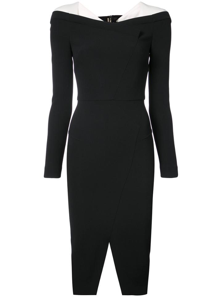 Roland Mouret Crepe Dress - Black