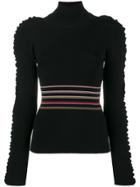 Roksanda Diona Ruffled Turtleneck Sweater - Black