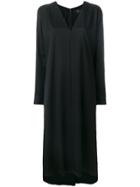 Y's Loose Fit V-neck Dress - Black