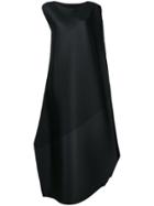 Issey Miyake Ribbed Flared Dress - Black