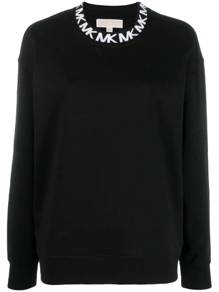 Michael Michael Kors Logo Embroidered Sweatshirt - Black