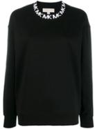 Michael Michael Kors Logo Embroidered Sweatshirt - Black