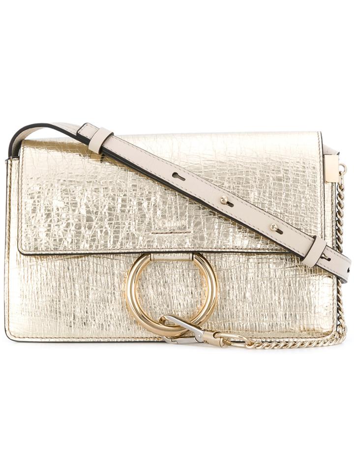 Chloé Faye Small Shoulder Bag - Metallic