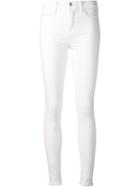 J Brand 'maria' Highrise Skinny Jeans, Women's, Size: 28, White, Cotton/polyester/spandex/elastane