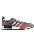 Adidas Never Made Multicoloured Boston Super R1 Suede Sneakers - Grey