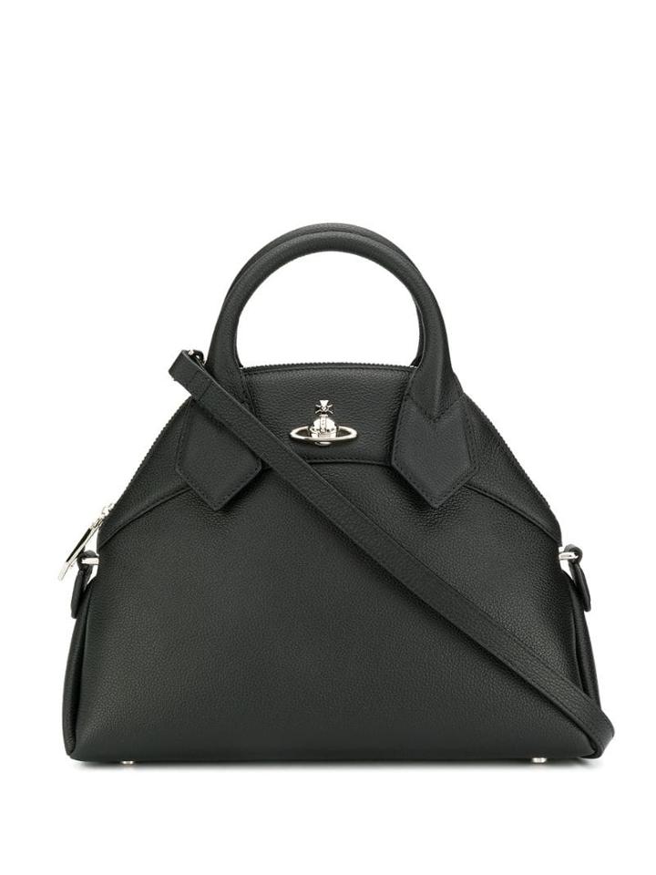 Vivienne Westwood Logo Top-handle Tote - Black