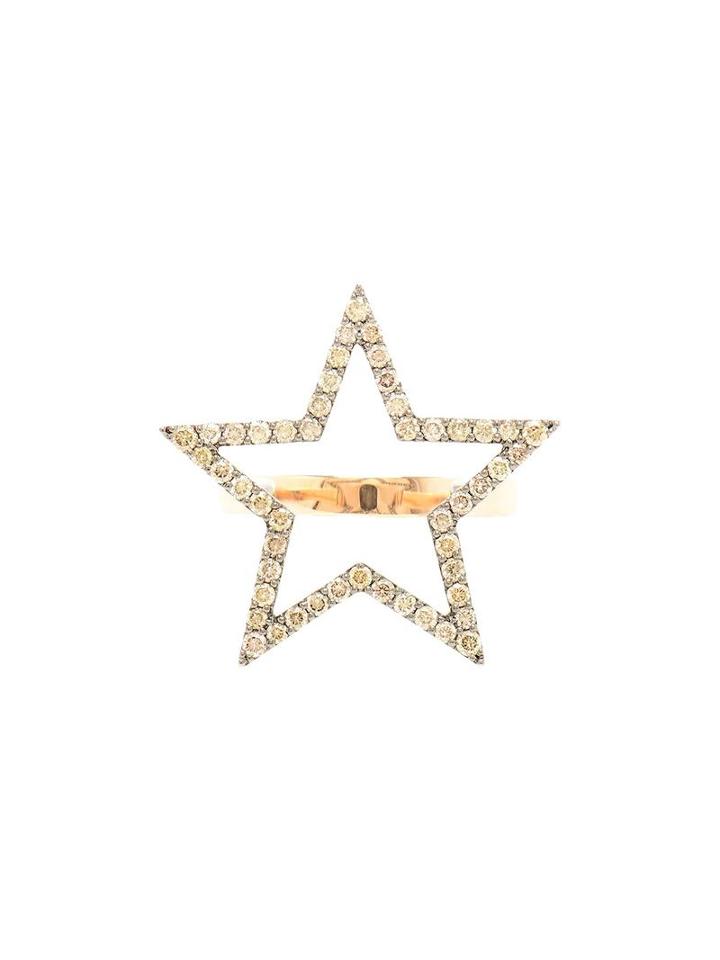 18kt Rose Gold And Black Diamond Ring, Women's, Size: 5, Pink/purple, Rosa De La Cruz