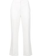 T By Alexander Wang - Cropped Trousers - Women - Polyester - 10, White, Polyester
