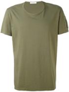 Paolo Pecora - Sleeve Detail T-shirt - Men - Cotton - M, Green, Cotton