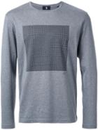 Kent & Curwen Initial Print T-shirt, Men's, Size: Large, Grey, Cotton